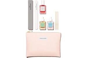 Manucurist Active Discovery Kit - Manicure Set - Nail Care Set, Vegan & Made in France: 1 Nail File, 1 Nail Buffer, 1 Cuticle Remover, 3 Wood Cuticle Pushers, 1 Active Glow, 1 Serum- Gifts for Women