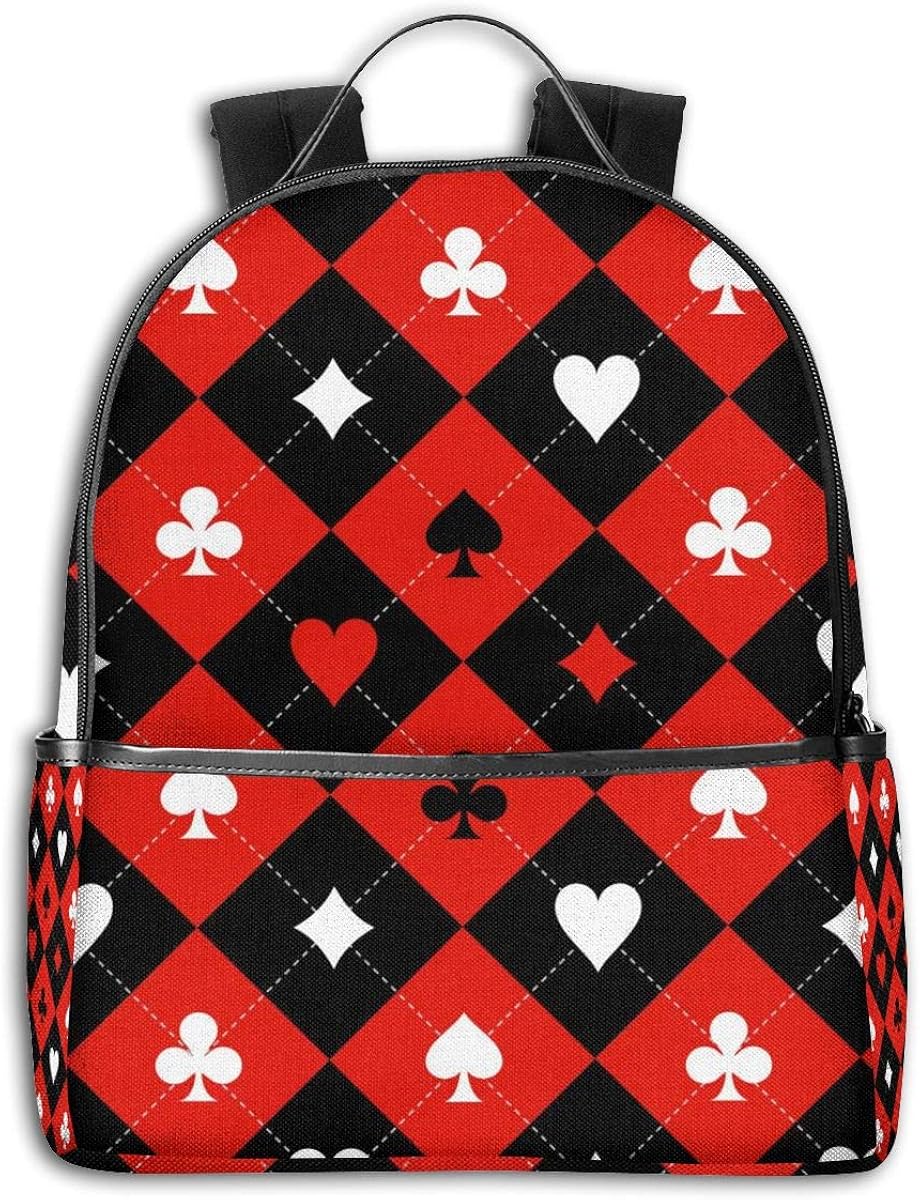 red and black bookbag
