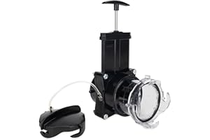 Camco Camper/RV Gate Valve - Features Built-In 3.5-Inch Clear Adapter & 4 Bayonet Prongs - Fits 3-Inch Sewer Fittings & Connects Easily to RV Drain Pipe (39053)