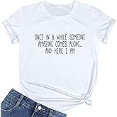 BLACKMYTH Women's Graphic Funny T Shirt Cute Tops Teen Girl Tee
