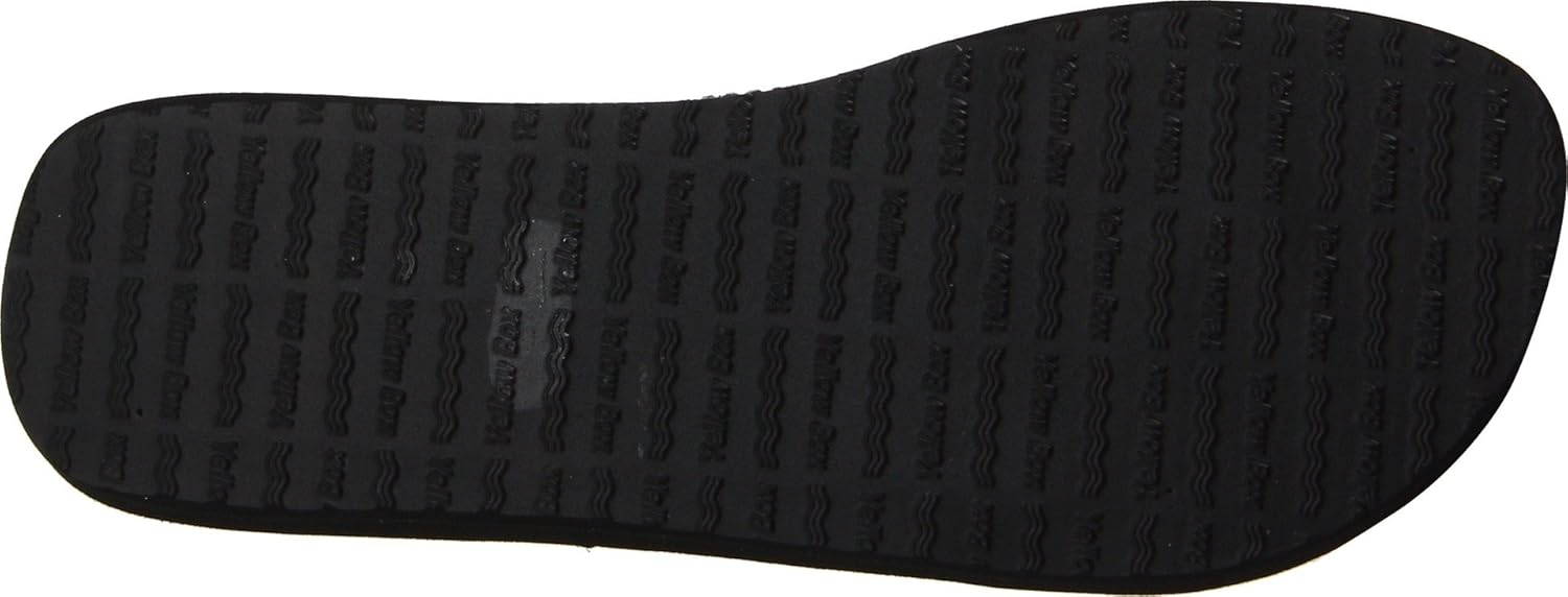 yellow box stormy flip flops