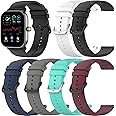 Soft Silicone Bands Compatible with Kimeag H31/P95,ZOSKVEE P95/P66,Popglory P95 Watch Bands for Women Men,Quick Release Wristbands Adjustable Replacement Bands Strap Smart Watch Band Accessories