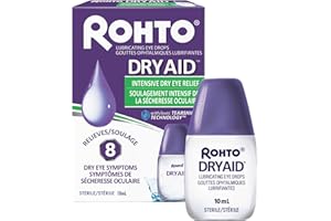 Rohto Dry Aid Lubricating Eye Drops | Intensive Dry Eye Relief Eye Drops with Tearshield Technology | 8-in-1 Advanced Relief 