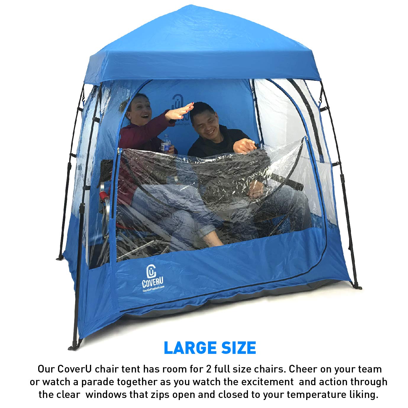 EasyGoProducts CoverU Sports Shelter -Weather Tent Pod - Patents Pending