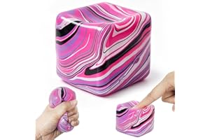 Squishy Cube, Nice Squishy Stress Cubes, Squeeze Ice Cubes for Stress Anxiety Relief, Sensory Fidget Stress Cube for Adults (