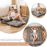 MAXYOYO Japanese Floor Futon Mattress Double Charcoal Grey view 2