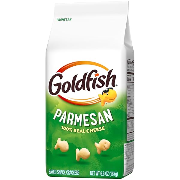 GOLDFISH PARMESAN CRACKERS, SNACK CRACKERS, 6.6 OZ BAG