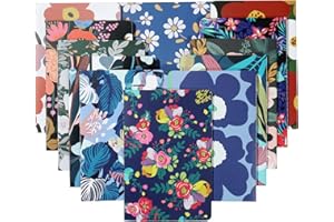 XYark 12 Pack Flower Design Line Notebook Journals Bulk for Traveler, Student, Office, College Ruled Composition Subject Notebooks Planner with Lined Paper, 80GSM, 30 Sheets,5.5x 8.3 inch, A5 Size
