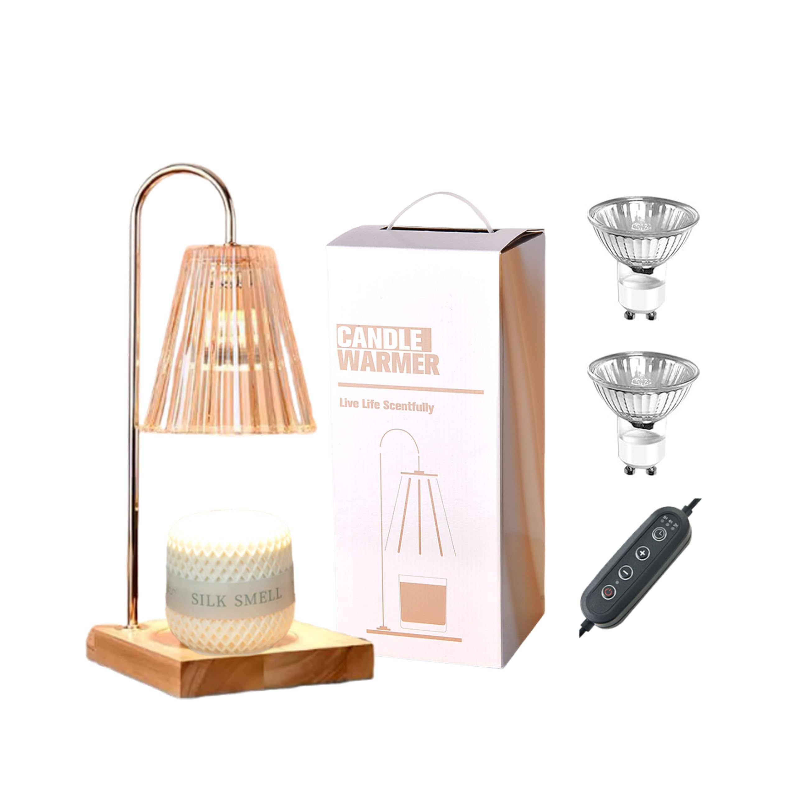 sagact Candle Warmer Lamp with Timer & Dimmer - Ideal Mother's Day, Birthday, or Housewarming Gift for Women - Includes 2 Bulbs for Jar Candles & Wax Melts