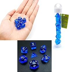 Bescon Mini Translucent Polyhedral RPG Dice Set
