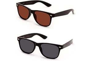 V.W.E.® Classic Outdoor Reading Sunglasses - Comfortable Stylish Simple Readers Magnification - Not Bifocal