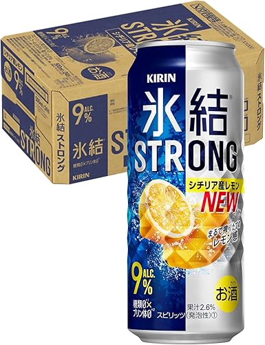 Amazon Co Jp キリン 氷結ストロング シチリア産レモン チューハイ 500ml 24本 食品 飲料 お酒