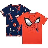 Marvel Boys Spider-Man T-Shirt 2 Pack Kids Short Sleeve Top