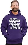 Go All Out X-Large Purple Mens I'm Not Arguing I'm