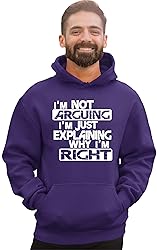 Go All Out X-Large Purple Mens I'm Not Arguing I'm