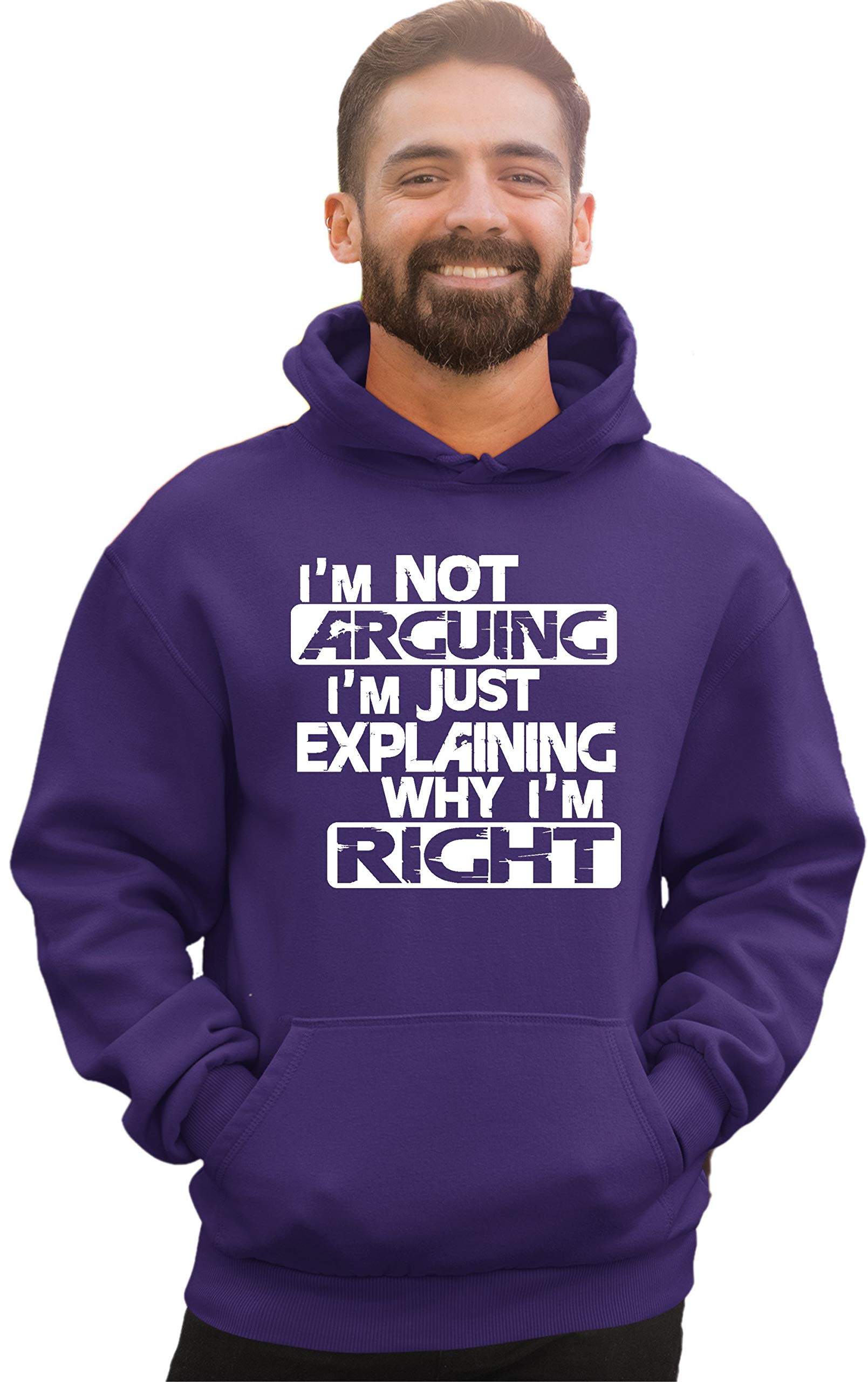Go All Out X-Large Purple Mens I'm Not Arguing I'm