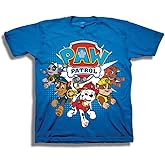 Paw Patrol Boys Group Short Sleeve T-Shirt Maternity Blouse, Royal, 2T US