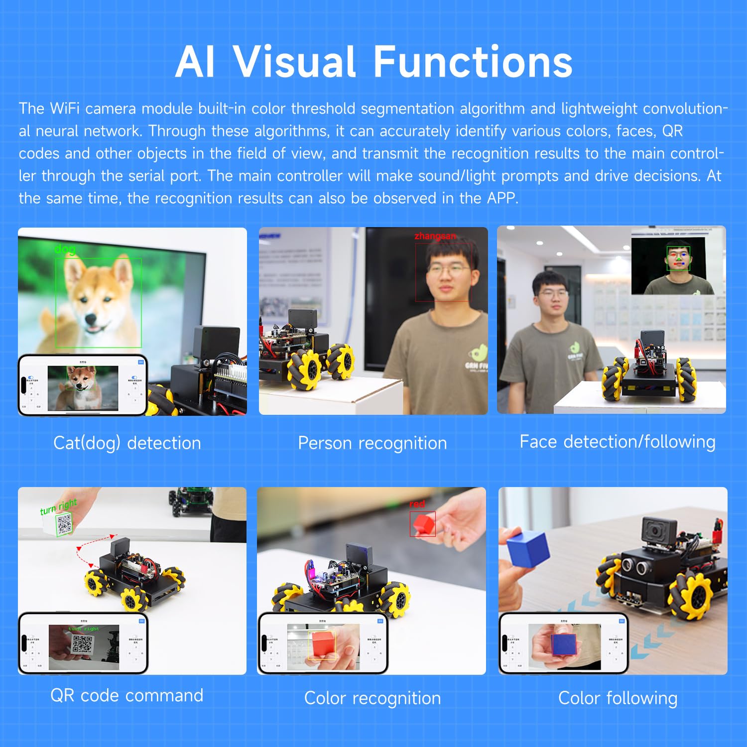 Yahboom UNO R3 AI Smart Robot Kit Mit Mecanum-Rädern, ESP32-Kamera Und App-Steuerung – Für STEM-Programmierung