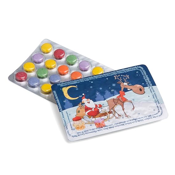 corpus delicti :: Mini-Adventskalender mit Schokolinsen - 5er Set – Geschenkeschlitten
