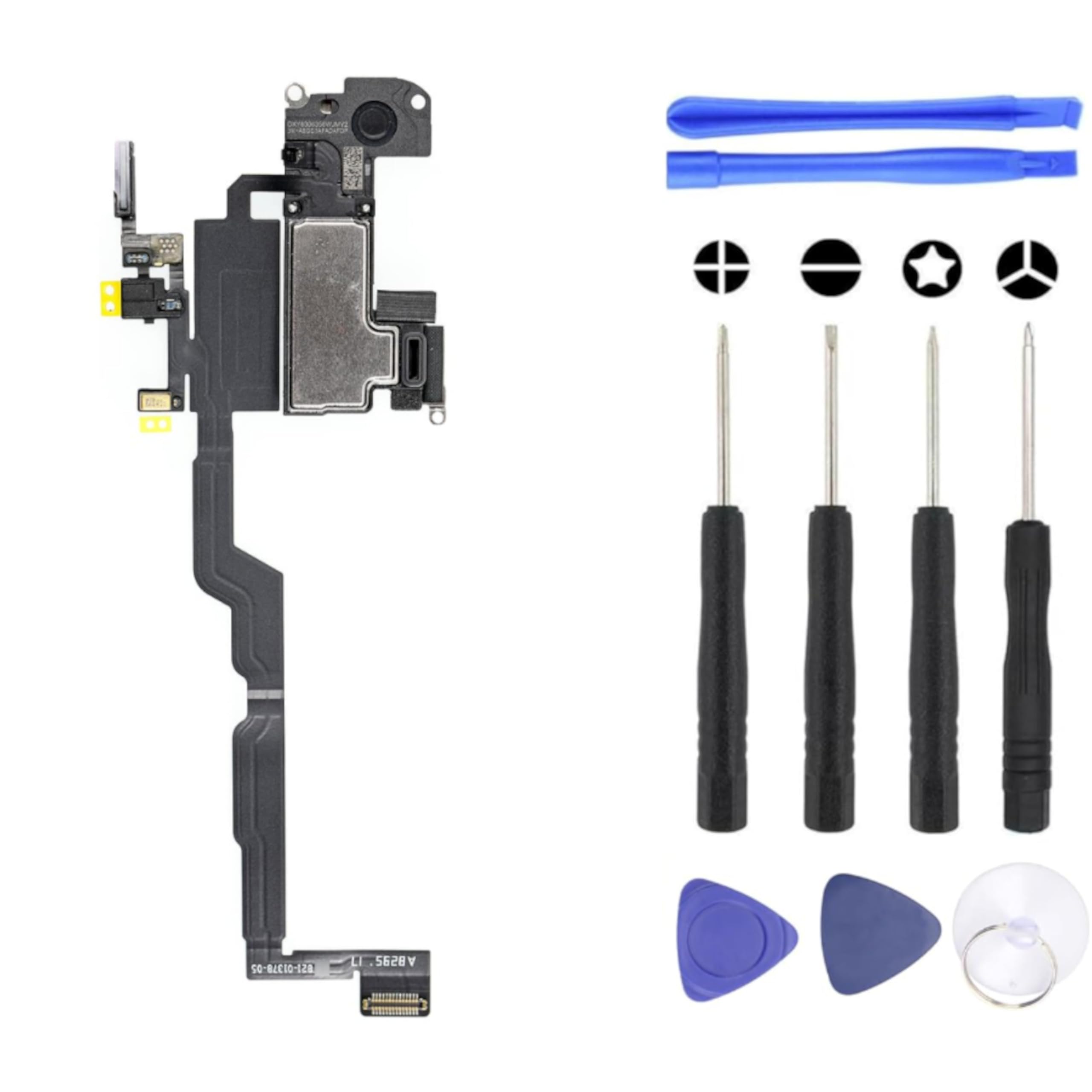 S&L ENTERPRISE Earpiece Speaker Compatible with iPhone XS – 5.8 inch 2018 – Earspeaker/Earpiece Replacement Incl. Proximity Sensor & Repair Tool Kit