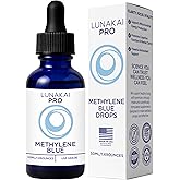 Lunakai PRO USA Made Methylene Blue Pharmaceutical Grade – 99.99% Pure USP Grade 1% Methylene Blue Drops for Humans – Cognitive & Focus Support Supplement