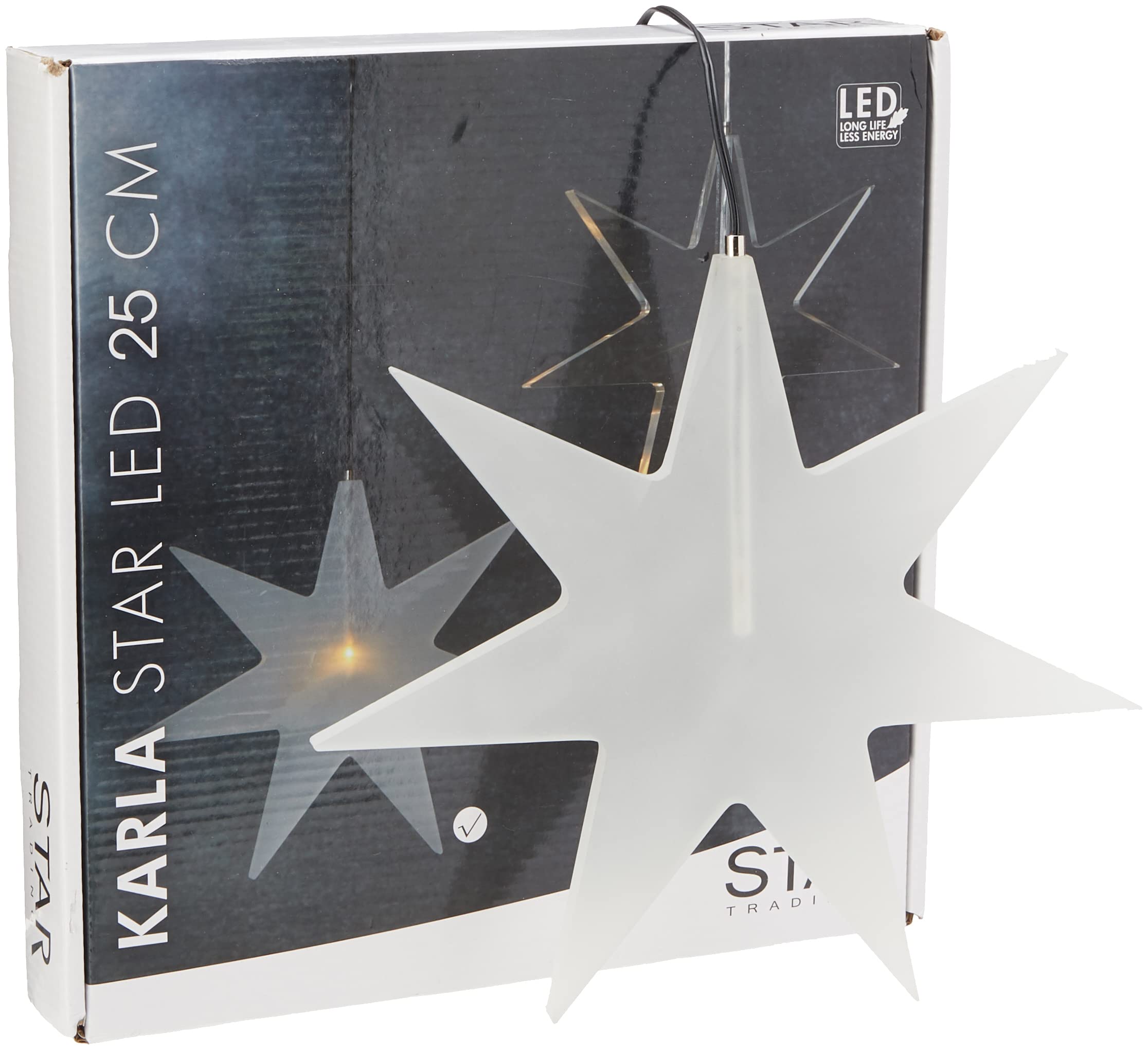 Best Season Karla Plastic LED Star Light, White