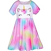 ICOSY Girls Nightgowns Unicorn Dress Pajamas for Kids Toddler Princess Nightgown Dress Unicorn Clothes for Girls
