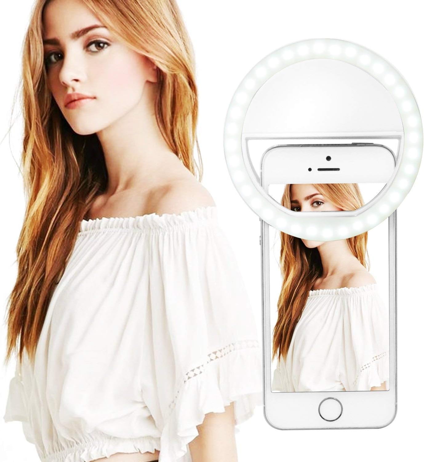 Magnetic Selfie Light: Compatible with Magsafe, iPhone, Android, iPad, Laptop - Shine in Selfies, Photography & Online Chats