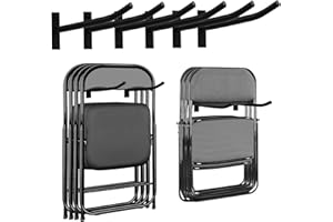 Garage Storage Mechanism Wall Mounted, Folding chair storage rack,Garden Tool Rack Manager Heavy-Duty Folding Chair, Suitable