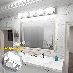 Tipace 5 Lights Modern Chrome Vanity Light for