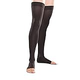 Therafirm Open-Toe Thigh High Stockings - 20-30mmHg