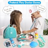 Lehoo Castle Kids Doctors Set 36 Piece Pretend Play Medical Kit Wood view 8