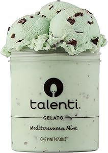 Talenti Gelato For a Delicious Frozen Dessert Mediterranean Mint Made With Non-GMO Ingredients 1 Pint