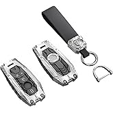 Savzokiw Heavy Metal Key Fob Cover Case Protector for Mercedes Benz, Keychain, Compatible with Mercedes Benz 2017-2021 E-Class 2018-2021 S-Class 2019-2021 A-Class C-Class G-Class