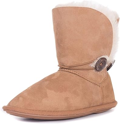 Bedroom Athletics Etta Double Faced Sheepskin Womens Slipper Boots Amazon Co Uk Shoes Bags