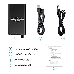 Headphone Amplifier Portable 3.5 mm Audio Amp with