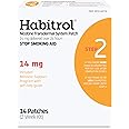 Habitrol Nicotine Transdermal System Patch | Stop Smoking Aid | Step 2 (14 mg) | 14 Patches (2 Week Kit)