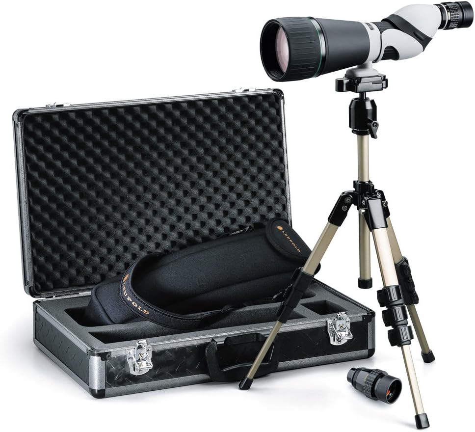 Leupold Kenai HD Straight Spotting Scope Kit, Gray/Black, 2560 x 80mm