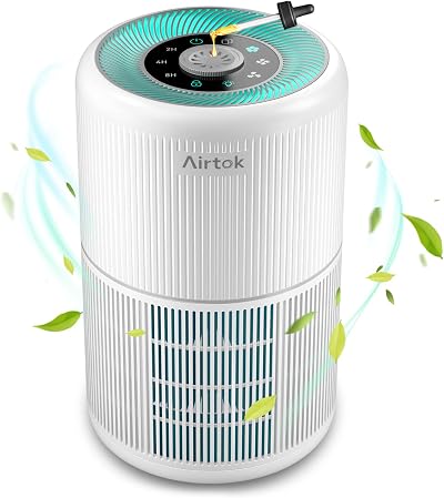 AIRTOK Air Purifier AP0601 H13 HEPA 4‑Stage with Aromatherapy Night Light