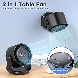 YOSHENMO Desk Fan, Turbo Table Fan for
