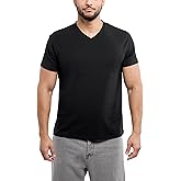X RAY Men's V-Neck T-Shirts, Soft Cotton Short Sleeve Casual Slim Fit V Neck T Shirts for Men