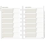 Day Runner Undated Planner Telephone and Address A–Z Tabs, 5.5 x 8.5 Inches (021-0100)