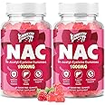 2 Pack NAC Gummies Sugar-Free, N-Acetyl Cysteine NAC Supplement 1000mg for Antioxidants, Immune Support, Non-GMO, Gluten-Free, Vegan – Raspberry Flavor, 120 Gummies
