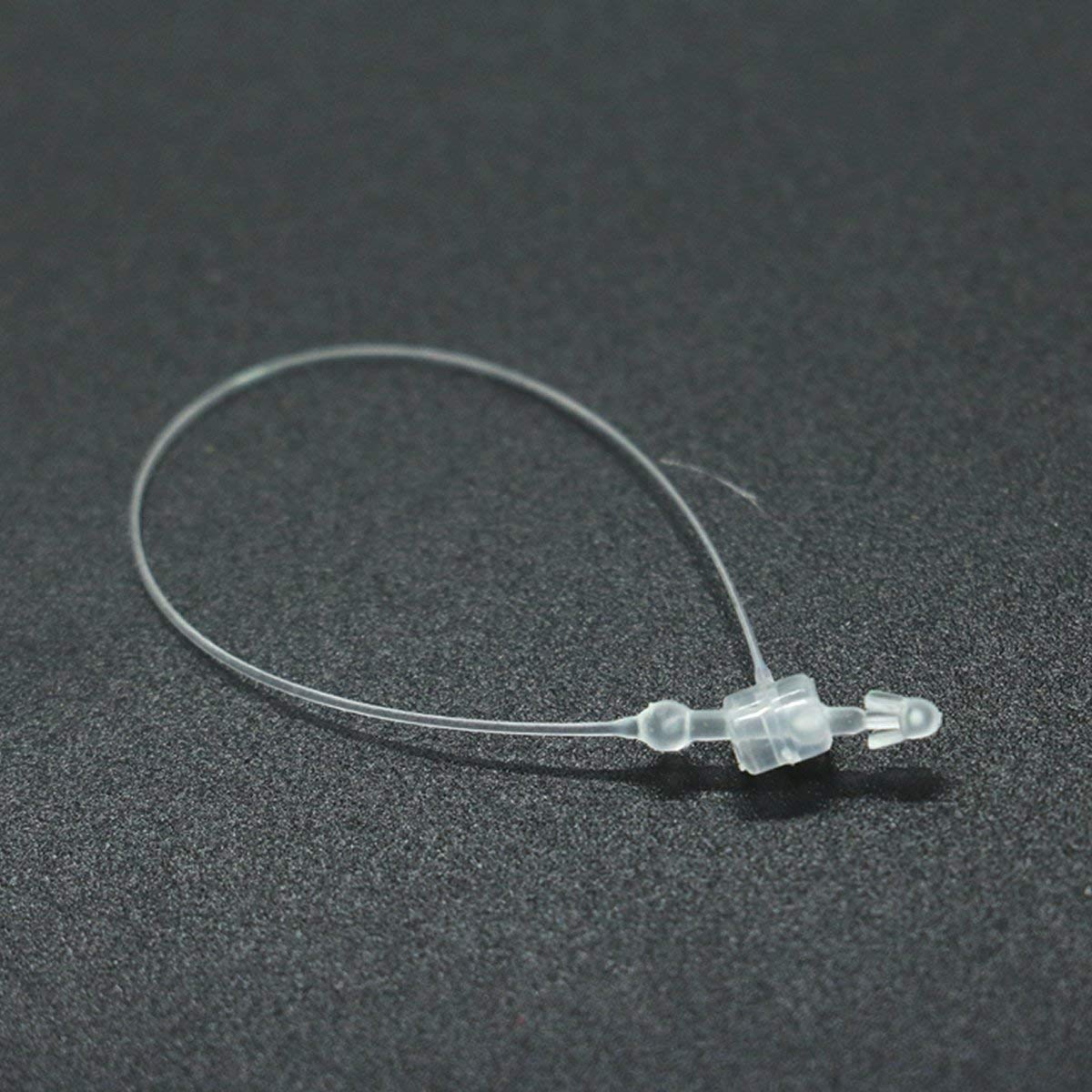 2000pcs Plastic Fastener Hang Tag Snap Lock 5 inches Pin Security Loop