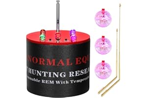 BESILO Ghost Hunting Equipment - Professional EMF & Temperature Detector with 5-Level Sensitivity, Auto Calibration & Detachable Antenna, Plus Pure Copper Dowsing Rods & LED Flashing Energy-Sensing Balls