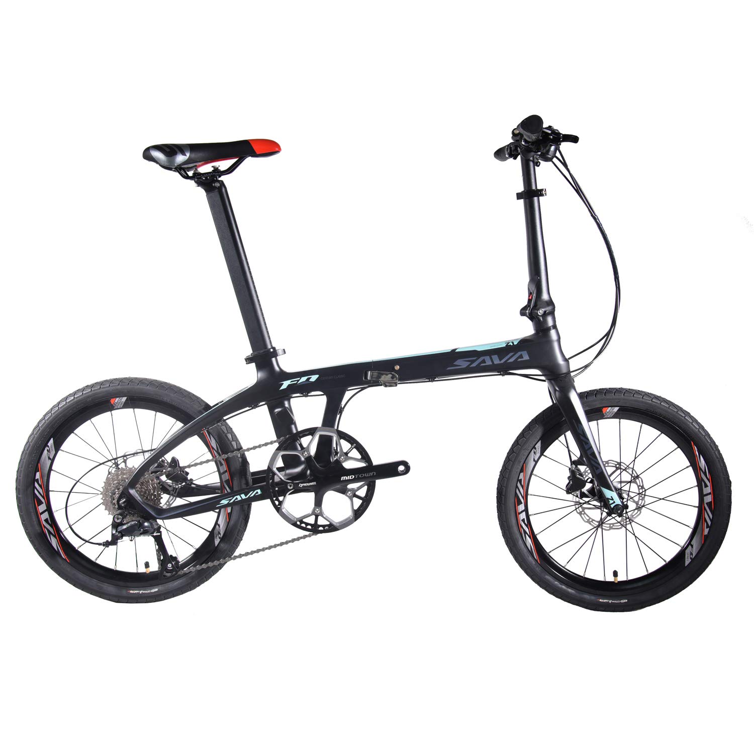 Buy SAVADECK Folding Bike, 20 inch Carbon Fiber Frame Portable Folding