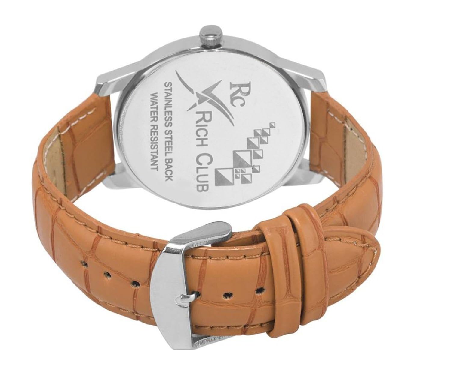 rich club analogue black,silver dial unisex family combo pack watch -fam-combo