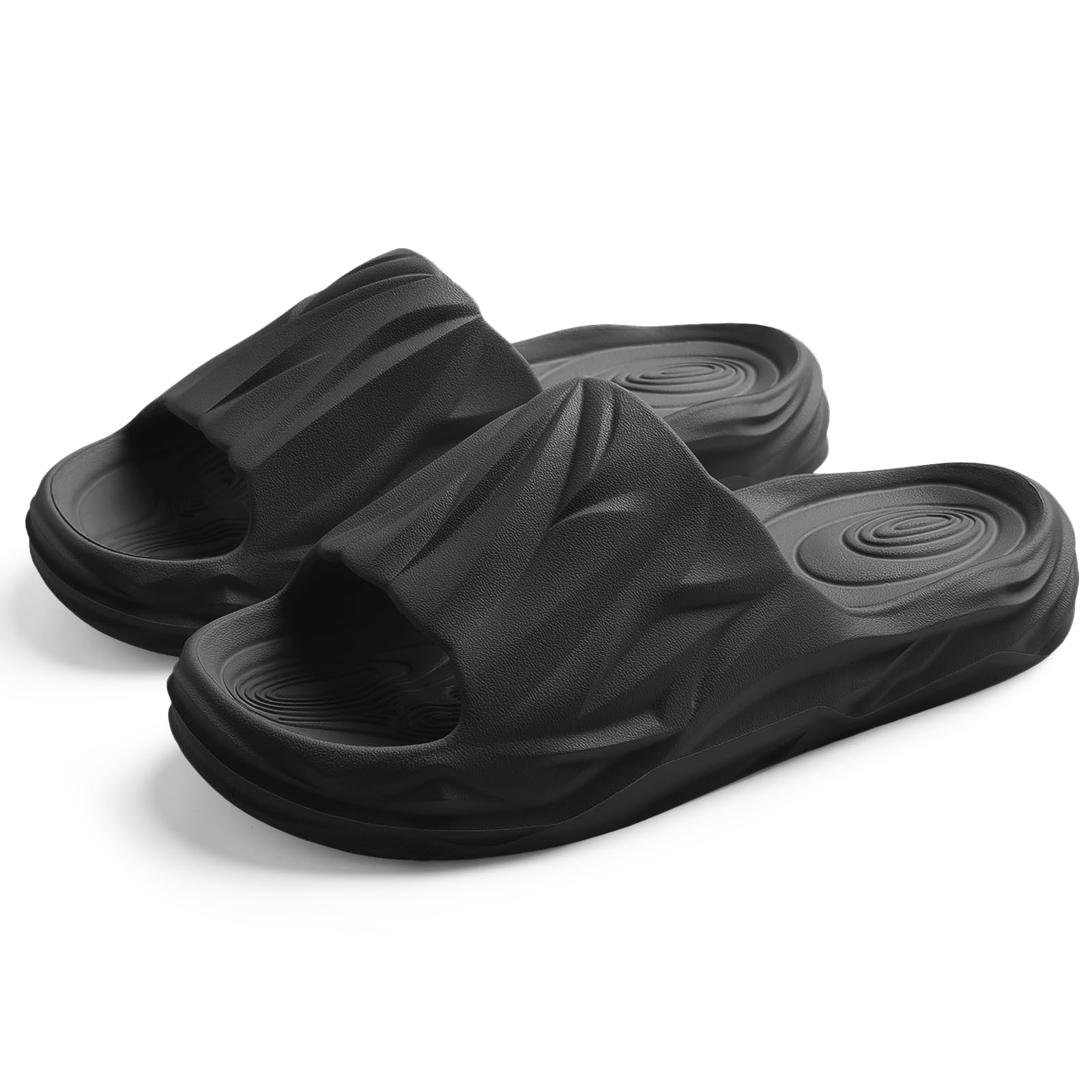 Photo 1 of Spesoul Cloud Slides for Men Women Soft Thick Sole Slide Sandals Recovery Foam Pillow Slippers for House Shower Pool Beach Indoor Outdoor Walking 8.5-9.5 Wide Women/7.5-8.5 Wide Men