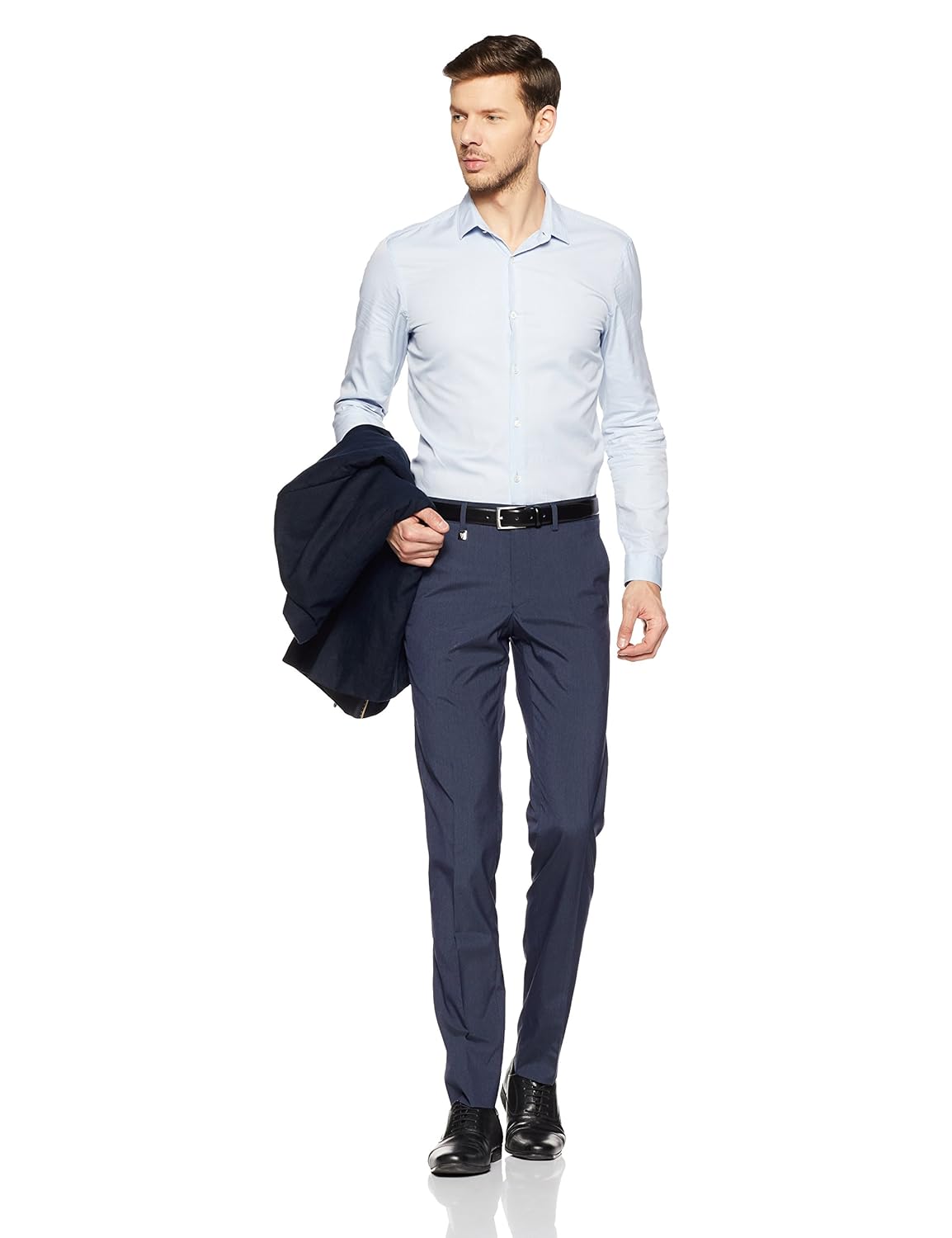 van heusen men's slim fit formal trousers