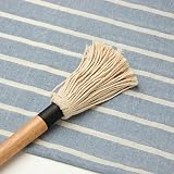YFWOOD 18 Inch Barbecue Basting Mop with 3 Replacement Heads Wooden Handle view 8